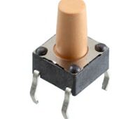 6*6*10mm DIP Yellow Button Copper Pin COM44